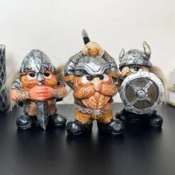 Darthome Limited Set Of 3 Mini Viking Figurines