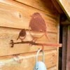 Darthome Limited Robin & Baby Steel Bird Feeder Hanger - Copper Effect