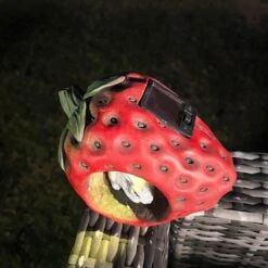 Darthome Limited Rabbit In Strawberry Solar Garden Ornament 7 Darthome Limited Rabbit In Strawberry Solar Garden Ornament -Decor Garden Shop IMG E7508 editedCZ
