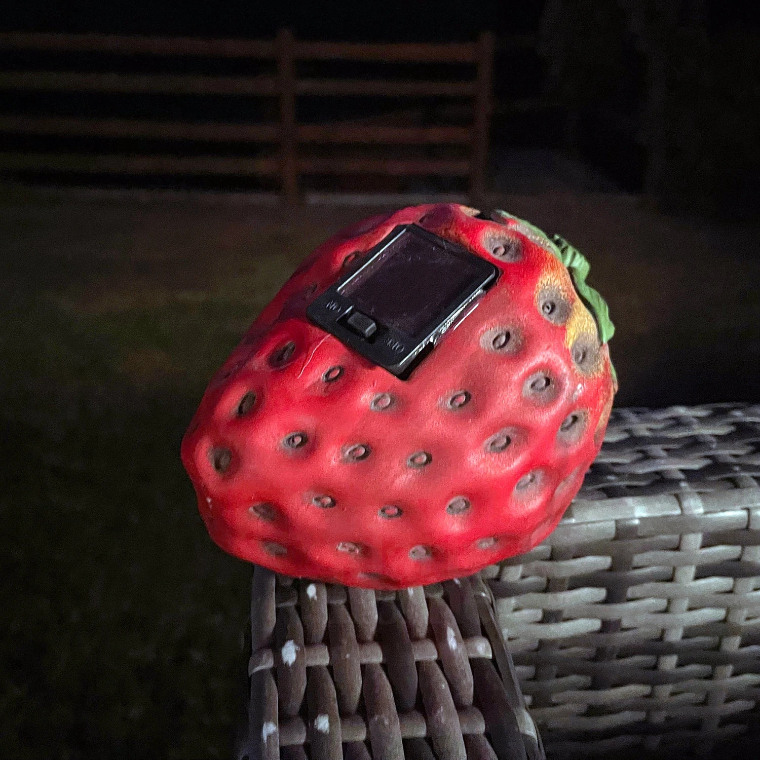 Darthome Limited Rabbit In Strawberry Solar Garden Ornament 5 Darthome Limited Rabbit In Strawberry Solar Garden Ornament - Image 5