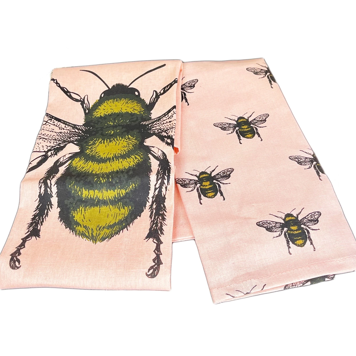 Darthome Limited 2x Pink Summer Bee Tea Towels 7 Darthome Limited 2x Pink Summer Bee Tea Towels - Image 7