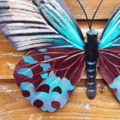 Darthome Limited Teal Butterfly Wall Art -Decor Garden Shop IMG E7561 editedP
