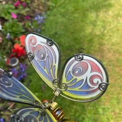 Darthome Limited Glass Butterfly Garden Stake - Red & Blue -Decor Garden Shop IMG E7589 editedAK 1
