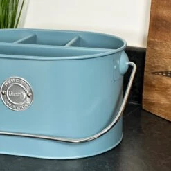 Darthome Limited Blue 4 Compartment Table Caddy -Decor Garden Shop IMG E7600