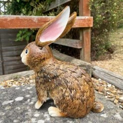 Darthome Limited Brown Metal Rabbit Garden Sculpture -Decor Garden Shop IMG E7624 editedBR 1