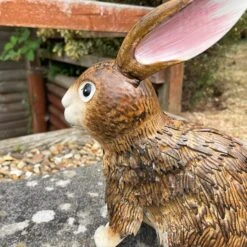 Darthome Limited Brown Metal Rabbit Garden Sculpture -Decor Garden Shop IMG E7625 editedBS 1