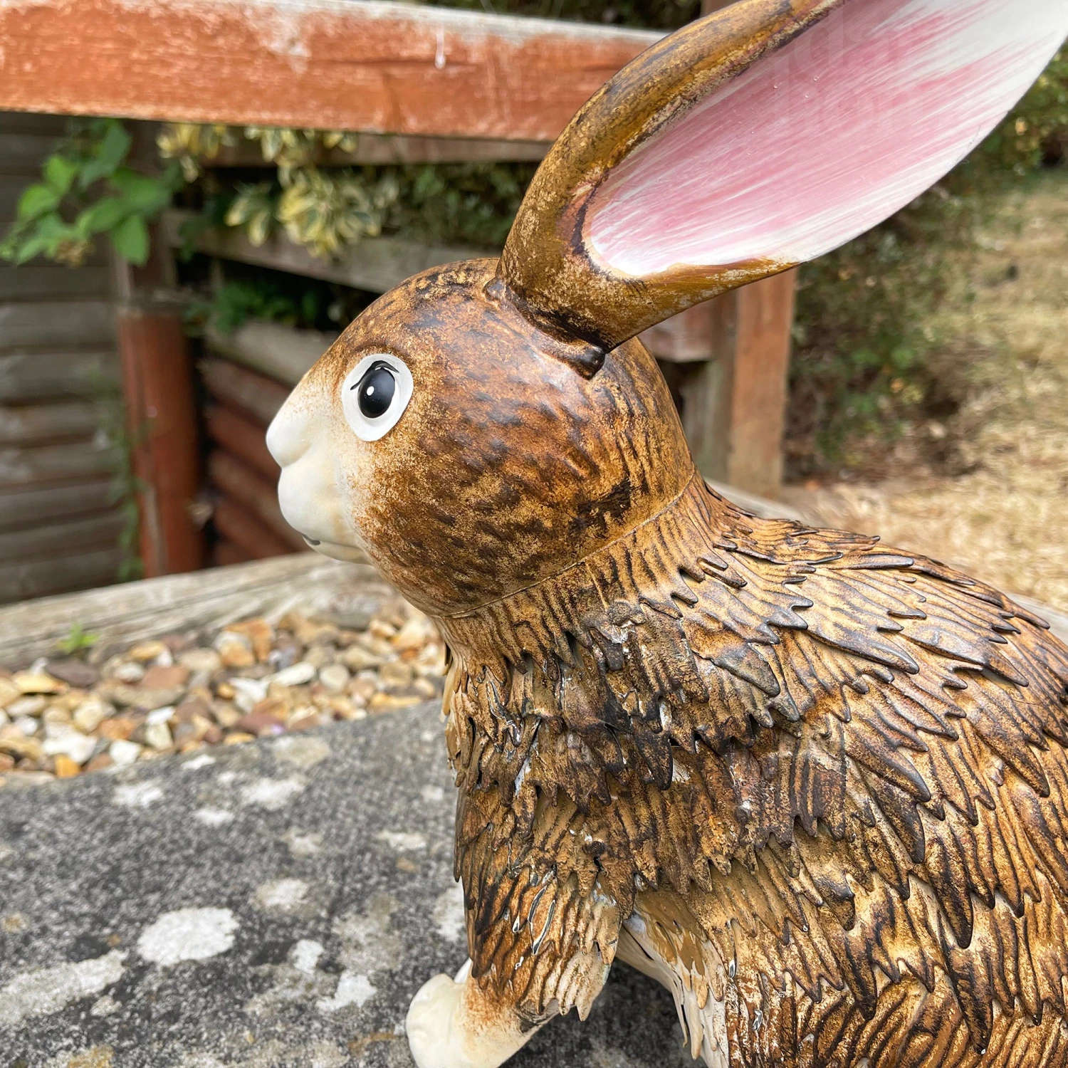 Darthome Limited Brown Metal Rabbit Garden Sculpture 5 Darthome Limited Brown Metal Rabbit Garden Sculpture - Image 5