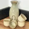 Darthome Limited 5pc Green Reactive Glaze Sake Set