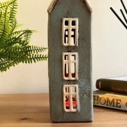 Darthome Limited Tall Ceramic Grey House Tea Light Holder 15 Darthome Limited Tall Ceramic Grey House Tea Light Holder -Decor Garden Shop IMG E7642 1f6e0c11 4a3e 4743 a220 7980157c09fd