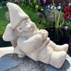 Darthome Limited Stone Sleeping Gnome Garden Ornament