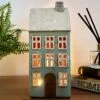 Darthome Limited Tall Blue House Tea Light Holder