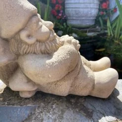 Darthome Limited Stone Sleeping Gnome Garden Ornament -Decor Garden Shop IMG E7659 editedH