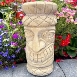 Darthome Limited Stone Tiki Totem Pole Ornament