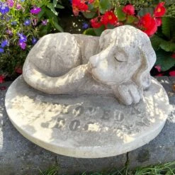 Darthome Limited Stone Beloved Dog Memorial Ornament -Decor Garden Shop IMG E7715 editedBD