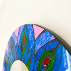 Darthome Limited Peacock Feather Mosaic Wall Mirror 30cm -Decor Garden Shop IMG E7718 edited180