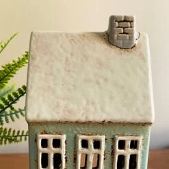 Darthome Limited Tall Blue House Tea Light Holder -Decor Garden Shop IMG E7738