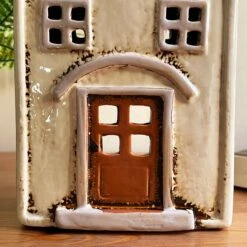 Darthome Limited Cream Village House Candle Holder -Decor Garden Shop IMG E7768