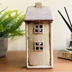 Darthome Limited Cream Village House Candle Holder -Decor Garden Shop IMG E7771