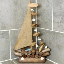 Darthome Limited Large Driftwood Boat Sculpture