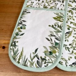 Darthome Limited Cotton Olive Grove Double Oven Glove -Decor Garden Shop IMG E7931 editedDF