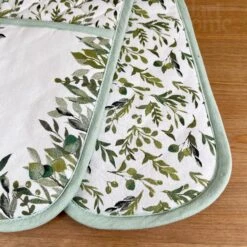 Darthome Limited Cotton Olive Grove Double Oven Glove -Decor Garden Shop IMG E7932 editedDG