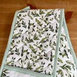 Darthome Limited Cotton Olive Grove Double Oven Glove -Decor Garden Shop IMG E7933 editedDH