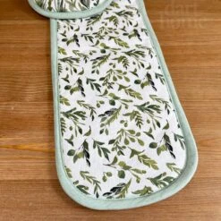 Darthome Limited Cotton Olive Grove Double Oven Glove -Decor Garden Shop IMG E7934 editedDI