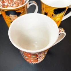 Darthome Limited Set Of 4 Fine China Gustav Klimt Art Mugs Gift Boxed -Decor Garden Shop IMG E7963