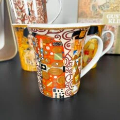Darthome Limited Set Of 4 Fine China Gustav Klimt Art Mugs Gift Boxed -Decor Garden Shop IMG E7964