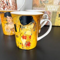 Darthome Limited Set Of 4 Fine China Gustav Klimt Art Mugs Gift Boxed -Decor Garden Shop IMG E7965