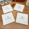 Darthome Limited Set Of 4 Inspirational Be Marble Coasters
