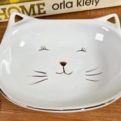 Darthome Limited Glossy White Cat Face Trinket Dish -Decor Garden Shop IMG E8104 editedHD