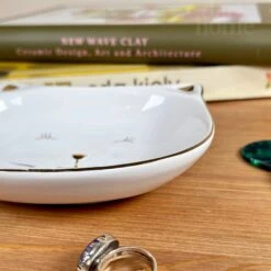 Darthome Limited Glossy White Cat Face Trinket Dish -Decor Garden Shop IMG E8106 editedHF