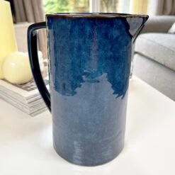 Darthome Limited Stoneware Blue Flower Jug Vase -Decor Garden Shop IMG E8116 editedHM
