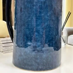 Darthome Limited Stoneware Blue Flower Jug Vase -Decor Garden Shop IMG E8119 editedHP