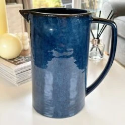 Darthome Limited Stoneware Blue Flower Jug Vase