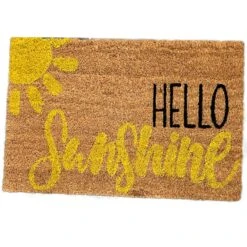 Darthome Limited Hello Sunshine Script Coir Door Mat 9 Darthome Limited Hello Sunshine Script Coir Door Mat -Decor Garden Shop IMG E8167copy