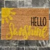 Darthome Limited Hello Sunshine Script Coir Door Mat