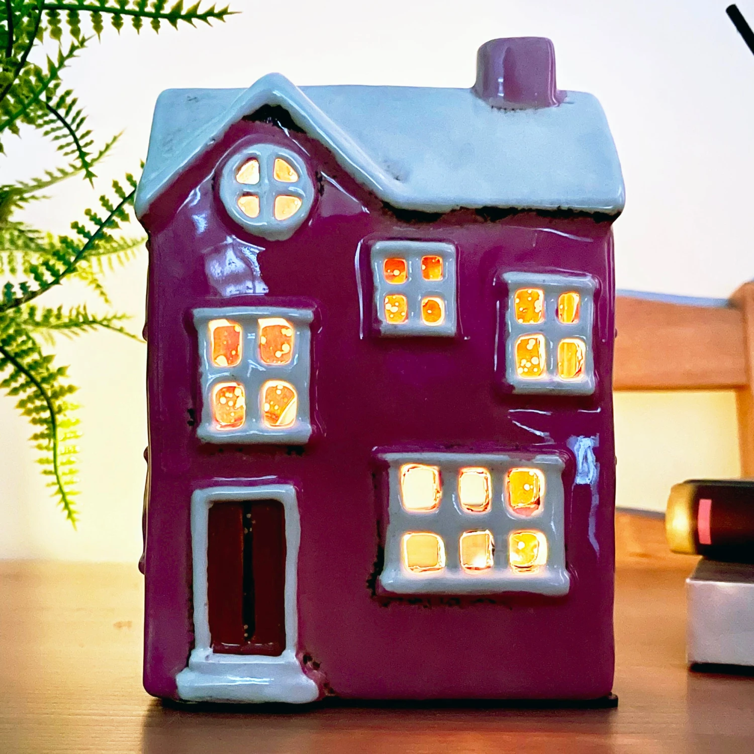 Darthome Limited Ceramic Pink Modern House Candle Lantern 1 Darthome Limited Ceramic Pink Modern House Candle Lantern