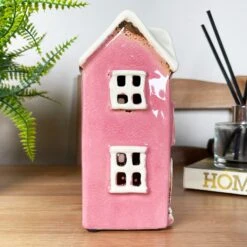 Darthome Limited Ceramic Pink Modern House Candle Lantern 13 Darthome Limited Ceramic Pink Modern House Candle Lantern -Decor Garden Shop IMG E8216