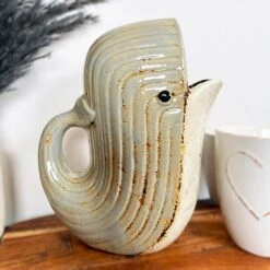 Darthome Limited Grey Ceramic Whale Jug