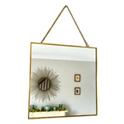 Darthome Limited Gold Square Hanging Mirror 20cm -Decor Garden Shop IMG E8261 editedDJcopy