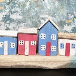 Darthome Limited Rustic Wooden Harbour Houses Ornament -Decor Garden Shop IMG E8369 1