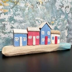 Darthome Limited Rustic Wooden Harbour Houses Ornament -Decor Garden Shop IMG E8371 1