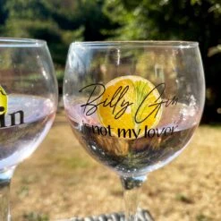 Darthome Limited Set Of 2 Novelty Balloon Gin Glasses -Decor Garden Shop IMG E8702copy