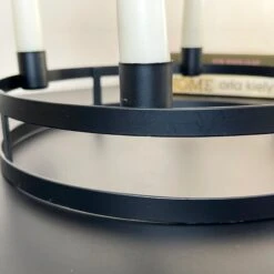 Darthome Limited Black Circular Candlestick Holder -Decor Garden Shop IMG E8871