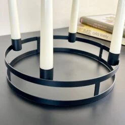 Darthome Limited Black Circular Candlestick Holder