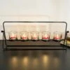 Darthome Limited Black Multi Hurricane Candle Holder Set