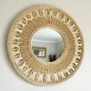 Darthome Limited Round Natural Bamboo Mirror 56cm