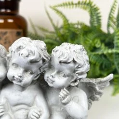 Darthome Limited White Cherub Triplets Ornament -Decor Garden Shop IMG E9037 editedP